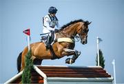 1 August 2021; Laura Collett of Great Britain riding London 52 during the eventing cross country team and individual session at the Sea Forest Cross-Country Course during the 2020 Tokyo Summer Olympic Games in Tokyo, Japan. Photo by Stephen McCarthy/Sportsfile