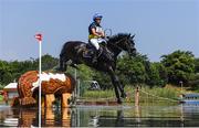 1 August 2021; Louise Romeike of Sweden riding Cato 60 during the eventing cross country team and individual session at the Sea Forest Cross-Country Course during the 2020 Tokyo Summer Olympic Games in Tokyo, Japan. Photo by Stephen McCarthy/Sportsfile