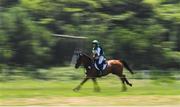 1 August 2021; Sarah Ennis of Ireland riding Horseware Woodcourt Garrison during the eventing cross country team and individual session at the Sea Forest Cross-Country Course during the 2020 Tokyo Summer Olympic Games in Tokyo, Japan. Photo by Stephen McCarthy/Sportsfile