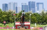 1 August 2021; Sarah Ennis of Ireland riding Horseware Woodcourt Garrison during the eventing cross country team and individual session at the Sea Forest Cross-Country Course during the 2020 Tokyo Summer Olympic Games in Tokyo, Japan. Photo by Stephen McCarthy/Sportsfile