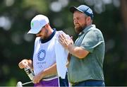 1 August 2021; Shane Lowry of Ireland reacts after playing his tee shot on the fifth hole during round 4 of the men's individual stroke play at the Kasumigaseki Country Club during the 2020 Tokyo Summer Olympic Games in Kawagoe, Saitama, Japan. Photo by Ramsey Cardy/Sportsfile