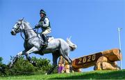 1 August 2021; Austin O'Connor of Ireland riding Colorado Blue during the eventing cross country team and individual session at the Sea Forest Cross-Country Course during the 2020 Tokyo Summer Olympic Games in Tokyo, Japan. Photo by Stephen McCarthy/Sportsfile