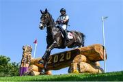 1 August 2021; Huadong Sun of China riding Lady Chin V't Moerven Z during the eventing cross country team and individual session at the Sea Forest Cross-Country Course during the 2020 Tokyo Summer Olympic Games in Tokyo, Japan. Photo by Stephen McCarthy/Sportsfile