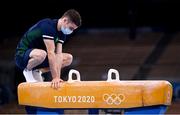 1 August 2021; Rhys McClenagan of Ireland before the men's pommel horse final at the Ariake Gymnastics Centre during the 2020 Tokyo Summer Olympic Games in Tokyo, Japan. Photo by Stephen McCarthy/Sportsfile