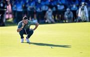 1 August 2021; Rory McIlroy of Ireland lines up a putt on the 18th green during the bronze medal playoff in round 4 of the men's individual stroke play at the Kasumigaseki Country Club during the 2020 Tokyo Summer Olympic Games in Kawagoe, Saitama, Japan. Photo by Ramsey Cardy/Sportsfile