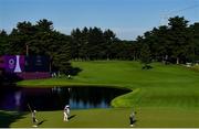 1 August 2021; Rory McIlroy of Ireland putts on the 18th green during the bronze medal play-off in round 4 of the men's individual stroke play at the Kasumigaseki Country Club during the 2020 Tokyo Summer Olympic Games in Kawagoe, Saitama, Japan. Photo by Ramsey Cardy/Sportsfile