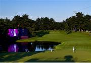 1 August 2021; Collin Morikawa of USA putt on the 18th green during the bronze medal play-off in round 4 of the men's individual stroke play at the Kasumigaseki Country Club during the 2020 Tokyo Summer Olympic Games in Kawagoe, Saitama, Japan. Photo by Ramsey Cardy/Sportsfile