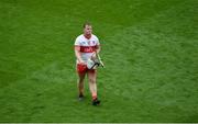 1 August 2021; A dejected Odhran McKeever of Derry after the Christy Ring Cup Final match between Derry and Offaly at Croke Park in Dublin. Photo by Daire Brennan/Sportsfile