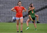 1 August 2021; Clodagh McCambridge of Armagh dejected after the TG4 Ladies Football All-Ireland Championship Quarter-Final match between Armagh and Meath at St Tiernach's Park in Clones, Monaghan. Photo by Sam Barnes/Sportsfile