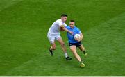 1 August 2021; Paddy Small of Dublin in action against David Hyland of Kildare during the Leinster GAA Football Senior Championship Final match between Dublin and Kildare at Croke Park in Dublin. Photo by Daire Brennan/Sportsfile