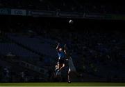 1 August 2021; Ciarán Kilkenny of Dublin in action against Shea Ryan of Kildare during the Leinster GAA Football Senior Championship Final match between Dublin and Kildare at Croke Park in Dublin. Photo by Harry Murphy/Sportsfile