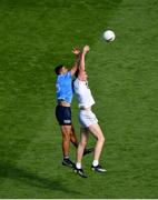 1 August 2021; Aaron Masterson of Kildare in action against James McCarthy of Dublin during the Leinster GAA Football Senior Championship Final match between Dublin and Kildare at Croke Park in Dublin. Photo by Daire Brennan/Sportsfile