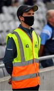 1 August 2021; All-Ireland and inter county referee David Coldrick, on duty as a Maor on Gate 4, stands during Amhrán na bhFiann before the Leinster GAA Football Senior Championship Final match between Dublin and Kildare at Croke Park in Dublin. Photo by Ray McManus/Sportsfile