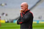 1 August 2021; Derry manager Dominic McKinley during the Christy Ring Cup Final match between Derry and Offaly at Croke Park in Dublin.  Photo by Ray McManus/Sportsfile