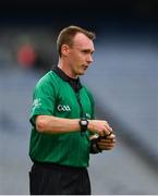1 August 2021; Referee Thomas Gleeson during the Christy Ring Cup Final match between Derry and Offaly at Croke Park in Dublin.  Photo by Ray McManus/Sportsfile