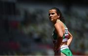 2 August 2021; Phil Healy of Ireland after finishing in 5th place during round one of the women's 200 metres at the Olympic Stadium on day ten of the 2020 Tokyo Summer Olympic Games in Tokyo, Japan. Photo by Ramsey Cardy/Sportsfile