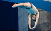 2 August 2021; Oliver Dingley of Ireland in action during the preliminary round of the men's 3m springboard at the Tokyo Aquatics Centre on day ten of the 2020 Tokyo Summer Olympic Games in Tokyo, Japan. Photo by Stephen McCarthy/Sportsfile