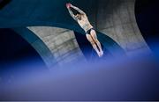 2 August 2021; Oliver Dingley of Ireland in action during the preliminary round of the men's 3m springboard at the Tokyo Aquatics Centre on day ten of the 2020 Tokyo Summer Olympic Games in Tokyo, Japan. Photo by Stephen McCarthy/Sportsfile