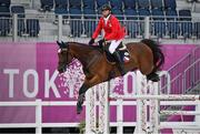2 August 2021; Miloslav Prihoda Jr of Czech Republic riding Ferreolus Lat during the eventing jumping team final and individual qualifier at the Equestrian Park during the 2020 Tokyo Summer Olympic Games in Tokyo, Japan. Photo by Brendan Moran/Sportsfile