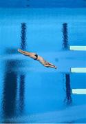 2 August 2021; Oliver Dingley of Ireland in action during the preliminary round of the men's 3m springboard at the Tokyo Aquatics Centre on day ten of the 2020 Tokyo Summer Olympic Games in Tokyo, Japan. Photo by Stephen McCarthy/Sportsfile