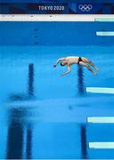 2 August 2021; Oliver Dingley of Ireland in action during the preliminary round of the men's 3m springboard at the Tokyo Aquatics Centre on day ten of the 2020 Tokyo Summer Olympic Games in Tokyo, Japan. Photo by Stephen McCarthy/Sportsfile