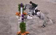 2 August 2021; Austin O'Connor of Ireland riding Colorado Blue during the eventing jumping team final and individual qualifier at the Equestrian Park during the 2020 Tokyo Summer Olympic Games in Tokyo, Japan. Photo by Brendan Moran/Sportsfile