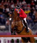 2 August 2021; Phillip Dutton of USA riding Z during the eventing jumping individual final at the Equestrian Park during the 2020 Tokyo Summer Olympic Games in Tokyo, Japan. Photo by Brendan Moran/Sportsfile