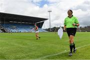 2 August 2021; Sideline official Vera Carey during the TG4 All-Ireland Senior Ladies Football Championship Quarter-Final match between Mayo and Galway at Elverys MacHale Park in Castlebar, Co Mayo. Photo by Piaras Ó Mídheach/Sportsfile