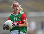 2 August 2021; Lisa Cafferky of Mayo during the TG4 All-Ireland Senior Ladies Football Championship Quarter-Final match between Mayo and Galway at Elverys MacHale Park in Castlebar, Co Mayo. Photo by Piaras Ó Mídheach/Sportsfile