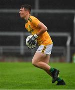2 August 2021; Meath goalkeeper Oisín McDermott during the 2021 Electric Ireland Leinster Minor Football Championship Final match between Meath and Dublin at Bord Na Mona O'Connor Park in Tullamore, Offaly. Photo by Ray McManus/Sportsfile