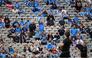 1 August 2021; Dublin supporters protest to referee Martin McNally during the Leinster GAA Football Senior Championship Final match between Dublin and Kildare at Croke Park in Dublin. Photo by Harry Murphy/Sportsfile