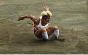 3 August 2021; Jazmin Sawyers of Great Britain in action during the women's long jump final at the Olympic Stadium during the 2020 Tokyo Summer Olympic Games in Tokyo, Japan. Photo by Ramsey Cardy/Sportsfile