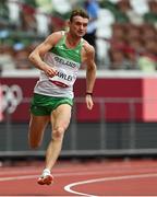 3 August 2021; Marcus Lawler of Ireland in action during the men's 200 metre heats at the Olympic Stadium during the 2020 Tokyo Summer Olympic Games in Tokyo, Japan. Photo by Ramsey Cardy/Sportsfile