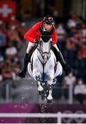 3 August 2021; Martin Fuchs of Switzerland riding Clooney 51 during the jumping individual qualifier at the Equestrian Park during the 2020 Tokyo Summer Olympic Games in Tokyo, Japan. Photo by Stephen McCarthy/Sportsfile