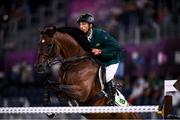 3 August 2021; Yuri Mansur of Brazil riding Alfons during the jumping individual qualifier at the Equestrian Park during the 2020 Tokyo Summer Olympic Games in Tokyo, Japan. Photo by Stephen McCarthy/Sportsfile