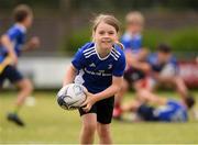 3 August 2021; Keara Fitzgerald, age 9, in action during the Bank of Ireland Leinster Rugby Summer Camp at Enniscorthy RFC in Enniscorthy, Wexford. Photo by Matt Browne/Sportsfile