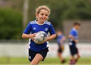 3 August 2021; Siena Donohoe, age 9, in action during the Bank of Ireland Leinster Rugby Summer Camp at Enniscorthy RFC in Enniscorthy, Wexford. Photo by Matt Browne/Sportsfile
