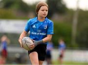 3 August 2021; Aoife O'Connor, age 11, in action during the Bank of Ireland Leinster Rugby Summer Camp at Enniscorthy RFC in Enniscorthy, Wexford. Photo by Matt Browne/Sportsfile