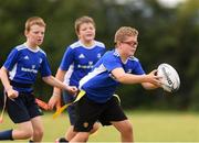 3 August 2021; David Rowe, age 11, in action during the Bank of Ireland Leinster Rugby Summer Camp at Enniscorthy RFC in Enniscorthy, Wexford. Photo by Matt Browne/Sportsfile