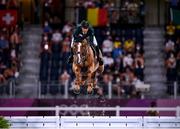 3 August 2021; Marlon Modolo Zanotelli of Brazil riding Edgar M during the jumping individual qualifier at the Equestrian Park during the 2020 Tokyo Summer Olympic Games in Tokyo, Japan. Photo by Stephen McCarthy/Sportsfile