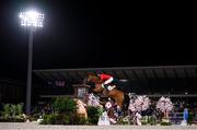 3 August 2021; Daniel Deusser of Germany riding Killer Queen during the jumping individual qualifier at the Equestrian Park during the 2020 Tokyo Summer Olympic Games in Tokyo, Japan. Photo by Stephen McCarthy/Sportsfile
