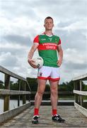 5 August 2021; Stephen Coen of Mayo poses for a portrait during the GAA All-Ireland Senior Football Championship Launch at Clare Lake in Claremorris, Mayo. Photo by Sam Barnes/Sportsfile
