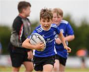 3 August 2021; Ruairi Cooper, age 11, in action during the Bank of Ireland Leinster Rugby Summer Camp at Enniscorthy RFC in Enniscorthy, Wexford. Photo by Matt Browne/Sportsfile