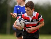3 August 2021; Hugo Morris, age 11, in action during the Bank of Ireland Leinster Rugby Summer Camp at Enniscorthy RFC in Enniscorthy, Wexford. Photo by Matt Browne/Sportsfile