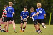 3 August 2021; Micheal Mullins, age 12, in action during the Bank of Ireland Leinster Rugby Summer Camp at Enniscorthy RFC in Enniscorthy, Wexford. Photo by Matt Browne/Sportsfile