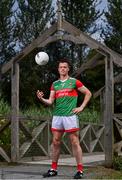 5 August 2021; Stephen Coen of Mayo poses for a portrait during the GAA All-Ireland Senior Football Championship Launch at Clare Lake in Claremorris, Mayo. Photo by Sam Barnes/Sportsfile