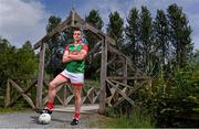 5 August 2021; Stephen Coen of Mayo poses for a portrait during the GAA All-Ireland Senior Football Championship Launch at Clare Lake in Claremorris, Mayo. Photo by Sam Barnes/Sportsfile