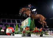3 August 2021; Emanuele Gaudiano of Italy riding Chalou during the jumping individual qualifier at the Equestrian Park during the 2020 Tokyo Summer Olympic Games in Tokyo, Japan. Photo by Stephen McCarthy/Sportsfile