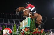 3 August 2021; Anna Kellnerova of Czech Republic riding Catch Me If Can Old during the jumping individual qualifier at the Equestrian Park during the 2020 Tokyo Summer Olympic Games in Tokyo, Japan. Photo by Stephen McCarthy/Sportsfile