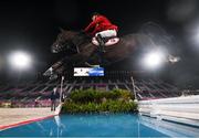 3 August 2021; Andreas Schou of Denmark riding Darc De Lux during the jumping individual qualifier at the Equestrian Park during the 2020 Tokyo Summer Olympic Games in Tokyo, Japan. Photo by Stephen McCarthy/Sportsfile